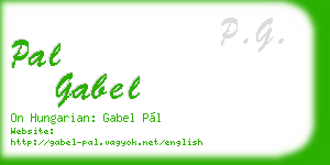 pal gabel business card